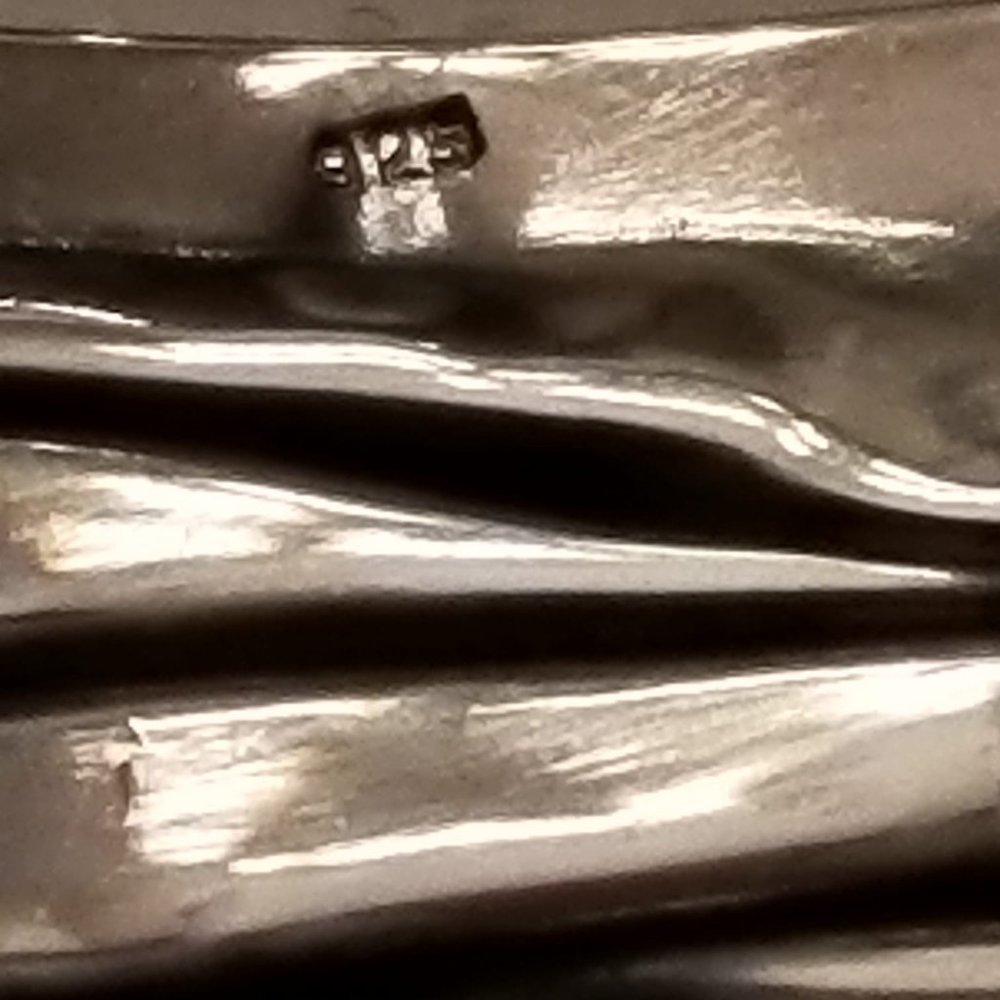 Solid Sterling Silver Medium Tapered Oxidized Cas… - image 7